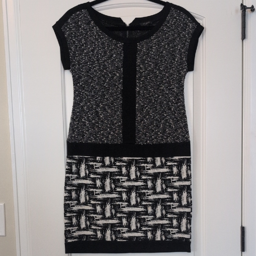 Ann Taylor Black And White Dress
